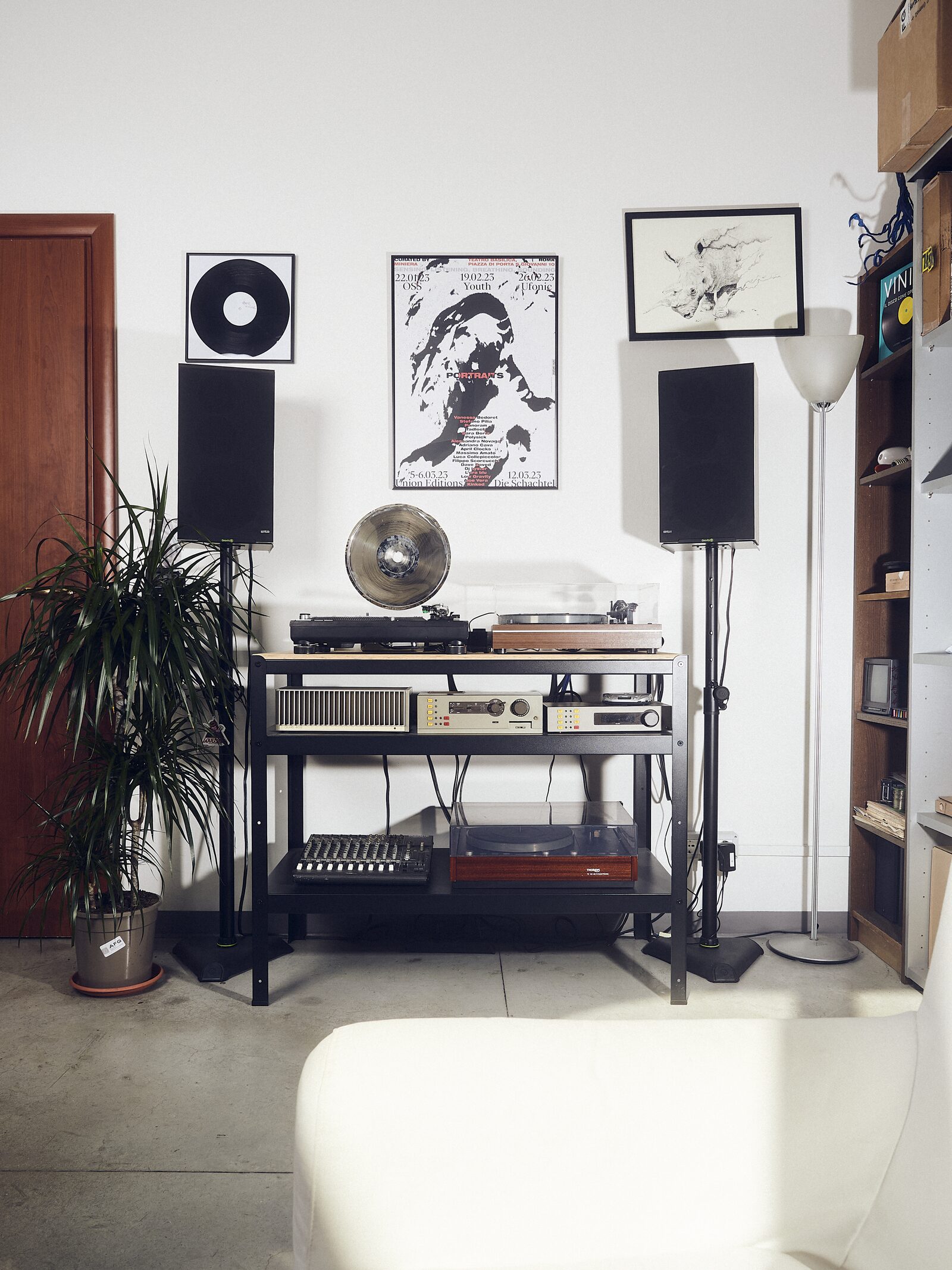 The listening room